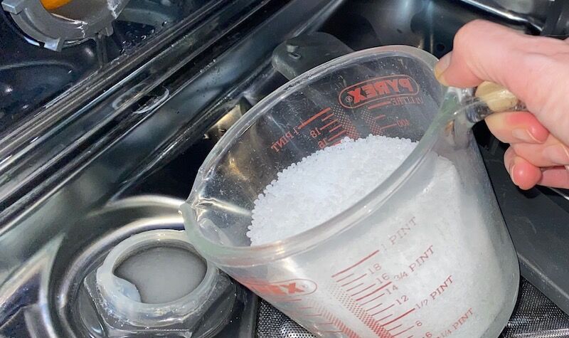 How often should I put salt in my dishwasher